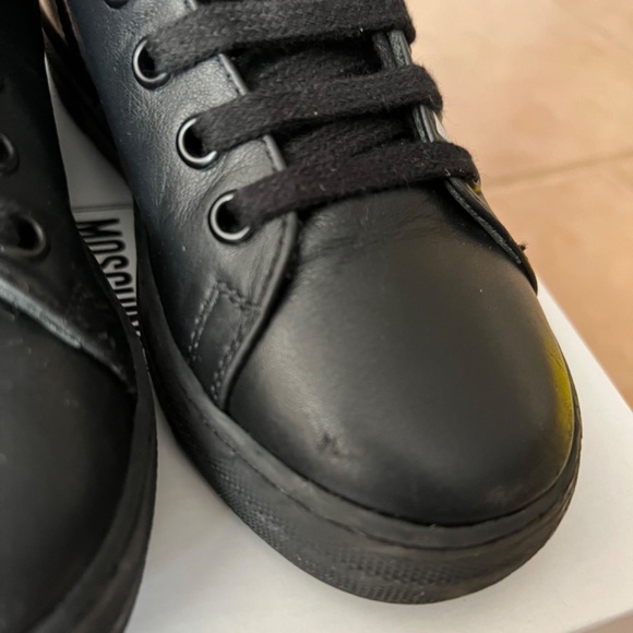Moschino Logo High-top Sneaker Kids Size IT 31 US 13 - Picture 6 of 9